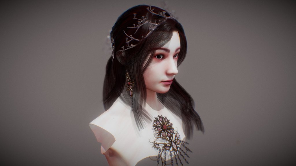 Head Ring, Jewly, Hair Pin Retopo And Hairstyle