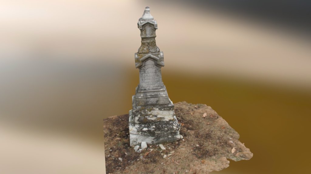 Worn TombStone — Sketchfab embed 3D viewer