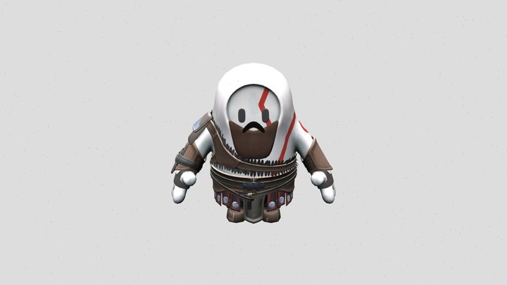 Kratos Fall Guys 3D Model