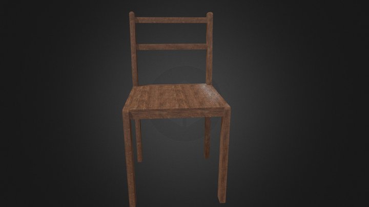 Wood Chair 3D Model