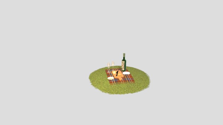picknick scene 3D Model