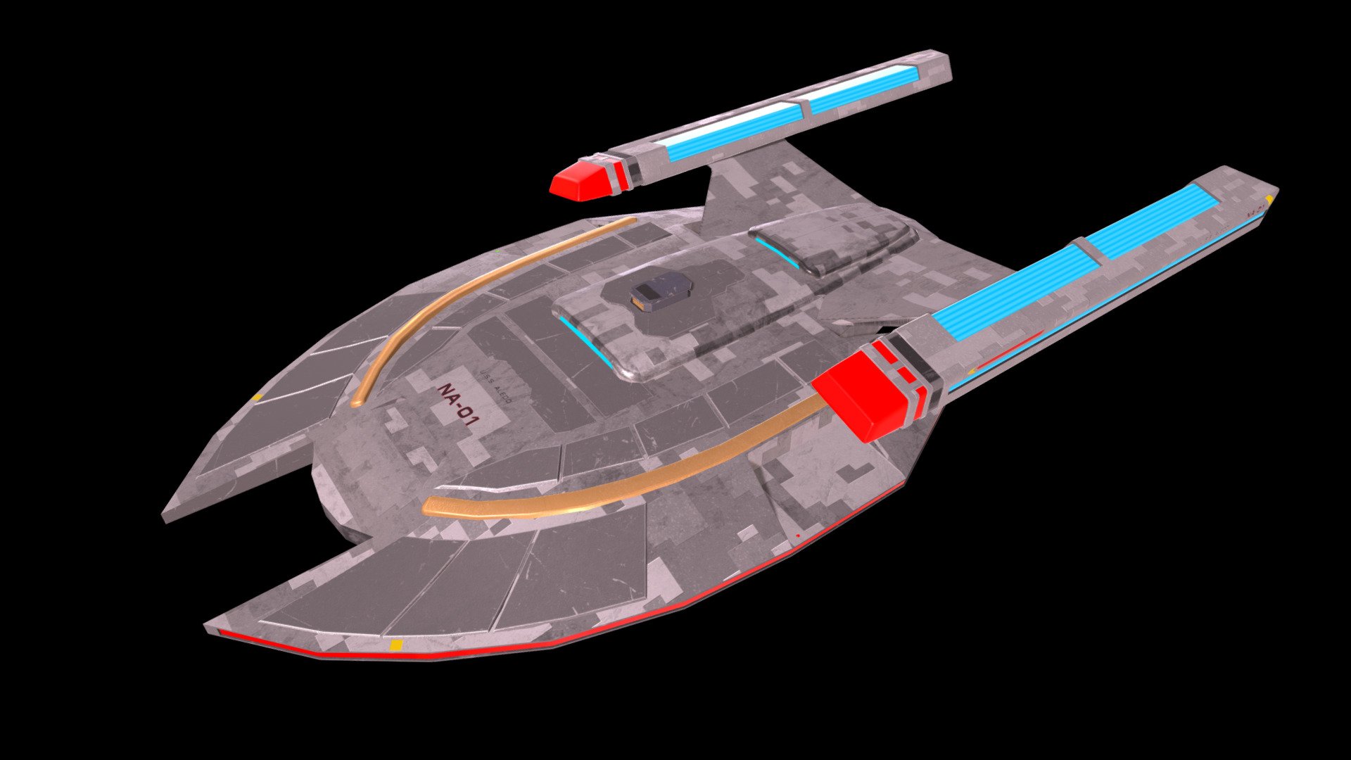 Texas Class Star Trek Lower Decks 3d Model By Pundus Art Pundusart 092b12a Sketchfab 6769