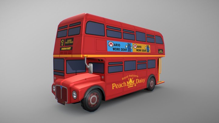 Routemaster Bus - Mario Kart 8 Deluxe 3D Model