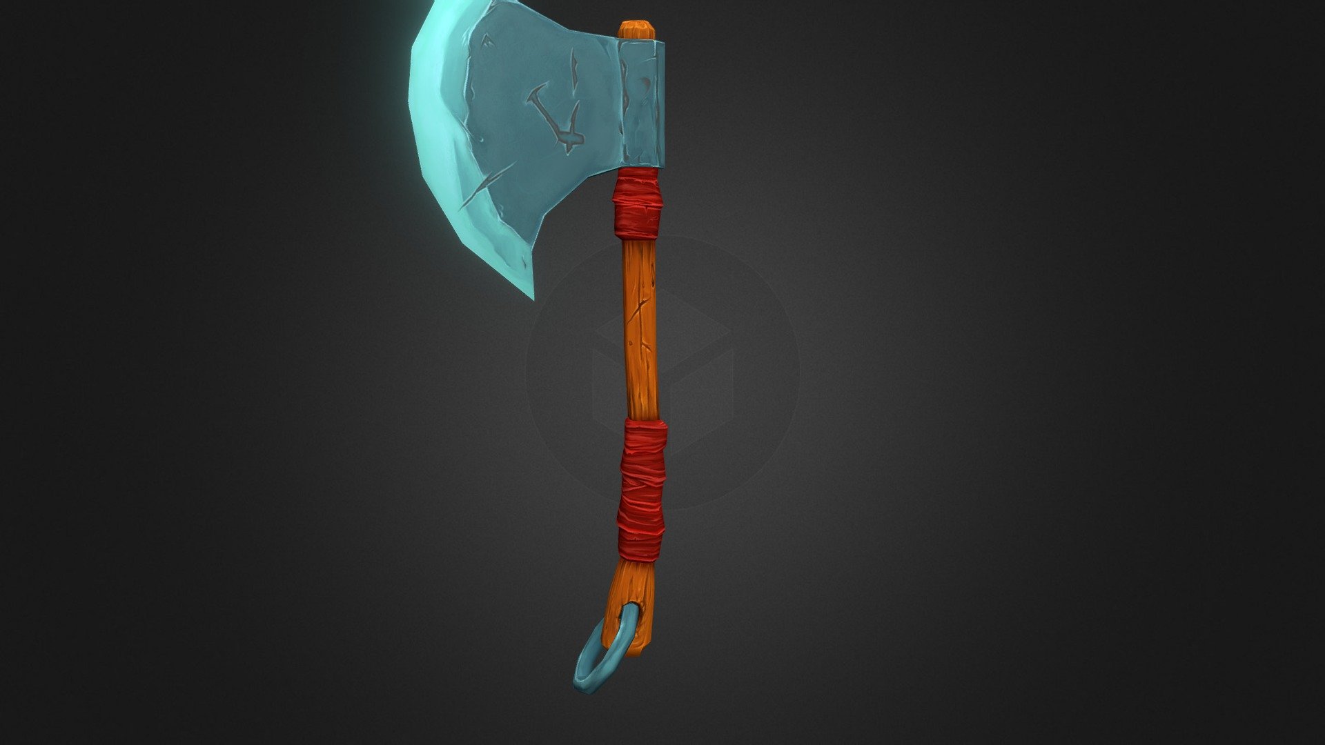 Handpainted Axe