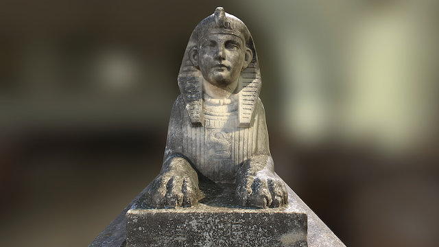 Sphinx au cimetière de Carpentras 3D Model
