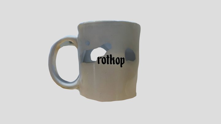 Rotkop coffee mug scan 3D Model
