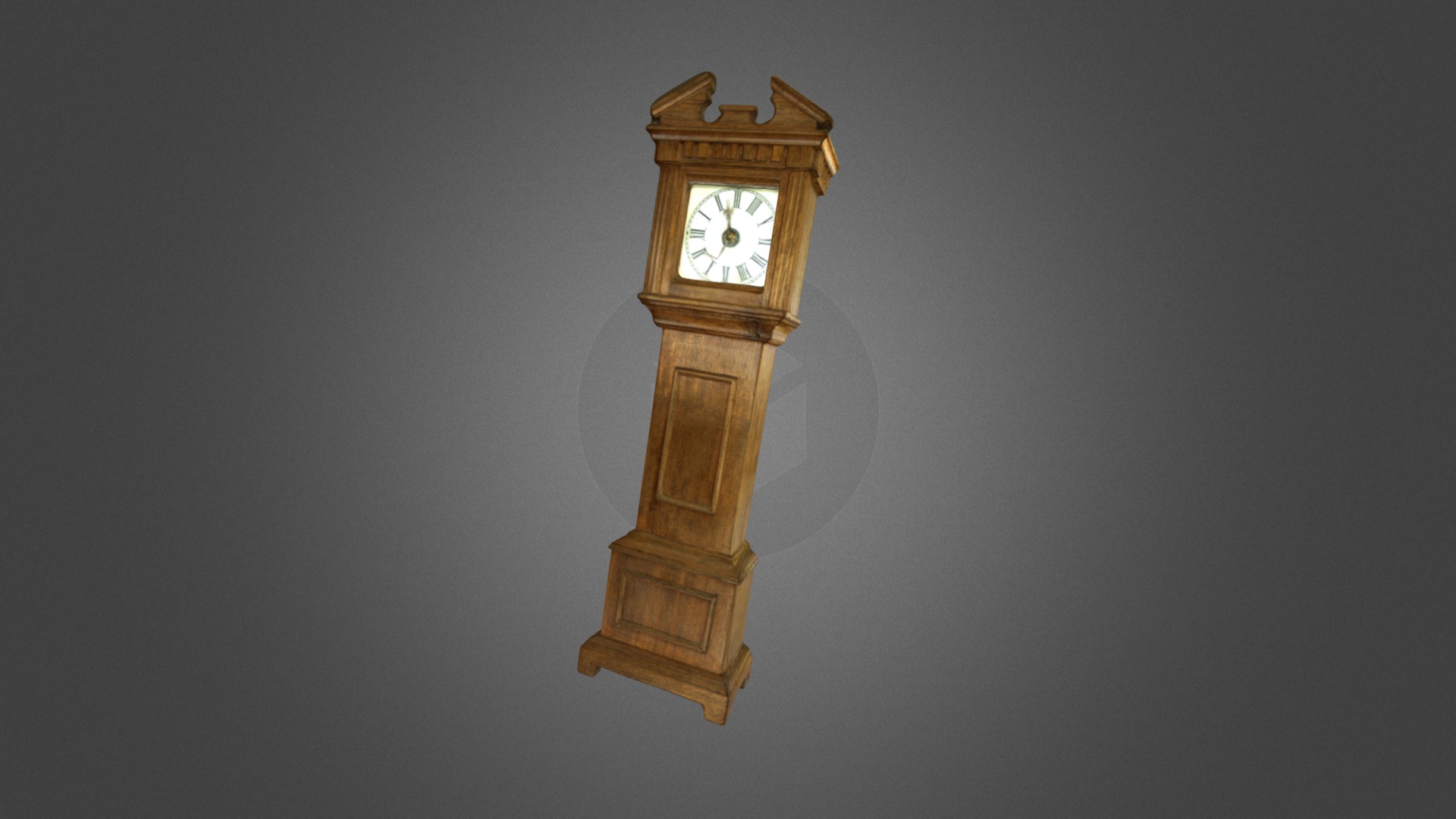 3D model Louis XIV - This is a 3D model of the Louis XIV. The 3D model is about a clock on a wall.