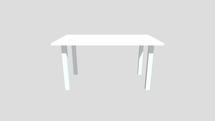 Low Poly Long Table