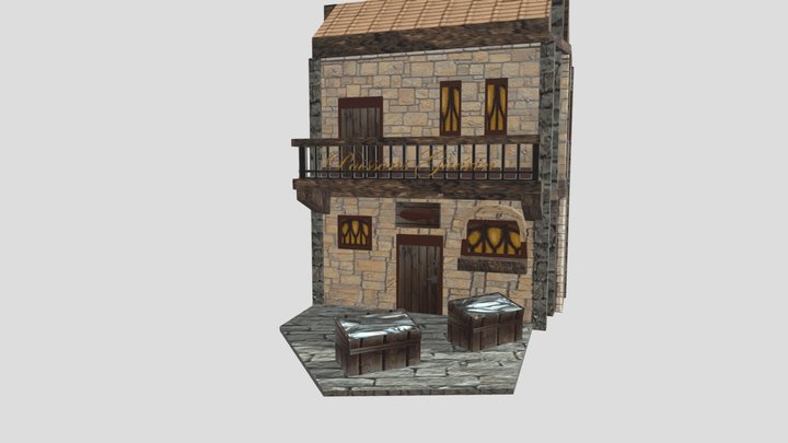Poissonier Medieval 3D Model