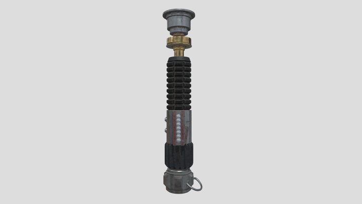 Obiwan Kenobi Lightsaber (High poly) 3D Model