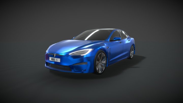 Tesla Model S Plaid 3D Model