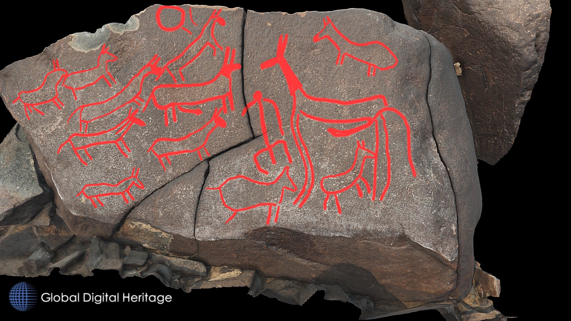 Petroglyph N8 Khatm Al Melaha, Kalba, Sharjah