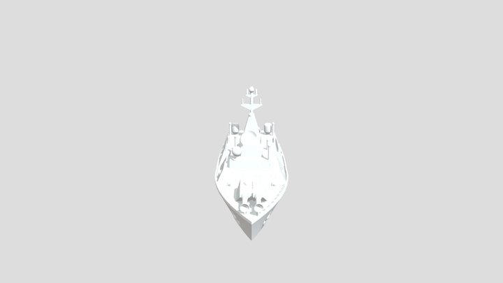 Military Boat (Designed for a PLA 3D Printer) 3D Model