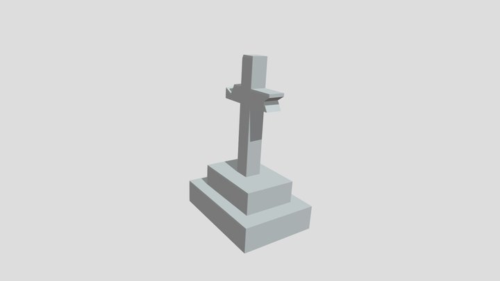 Broken Cross 3D Model