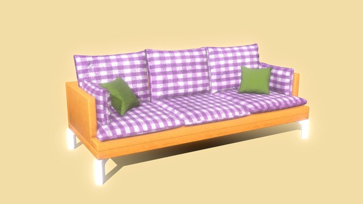 Vintage Sofa 3D Model