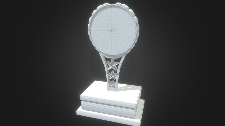 Art Trophy untextured 3D Model
