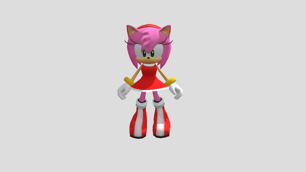 Amy Rose's SA2B PC Steam Model Rip