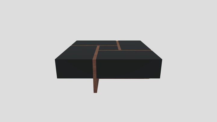 Square Coffee Table 3D Model