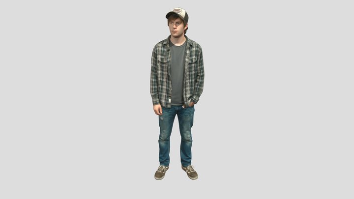 Casual Plaid And Jeans – Kostenloses 3D-Modell STL