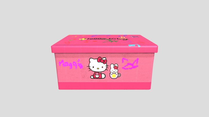 Caja Hello Kitty 3D Model