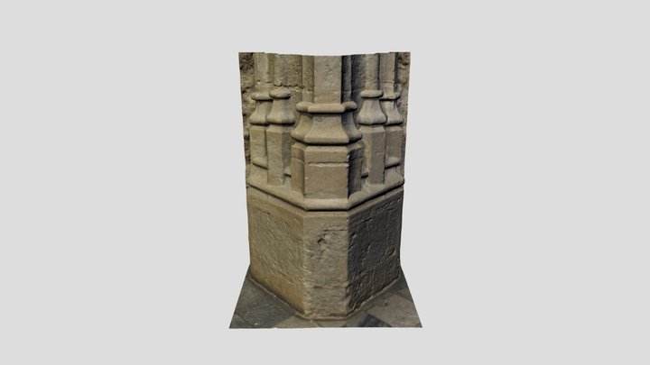 Basamento de pilar, siglo XV-XVI 3D Model