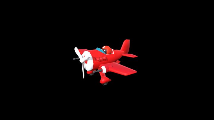 Penguin Airplane 3D Model