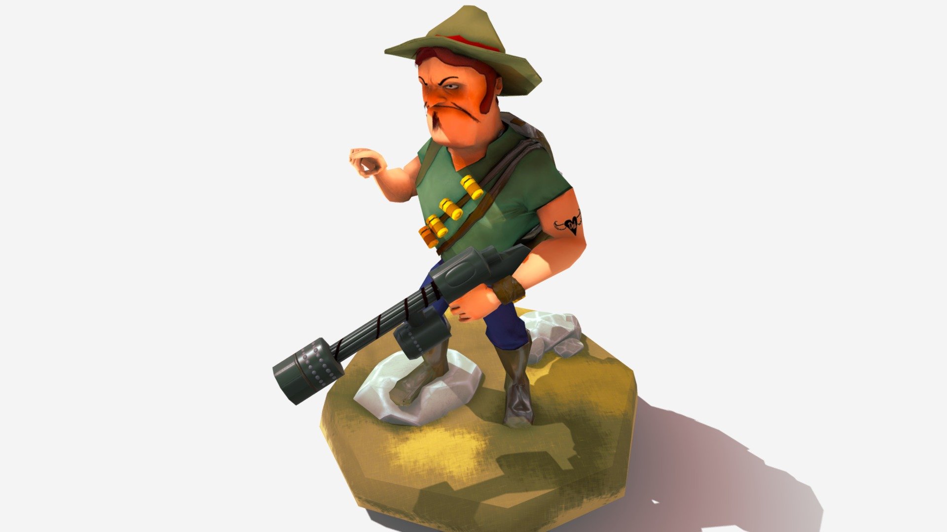 hunter-lowpoly - 3D model by Wajdi (@Wajdi_Dosary) [0939633] - Sketchfab