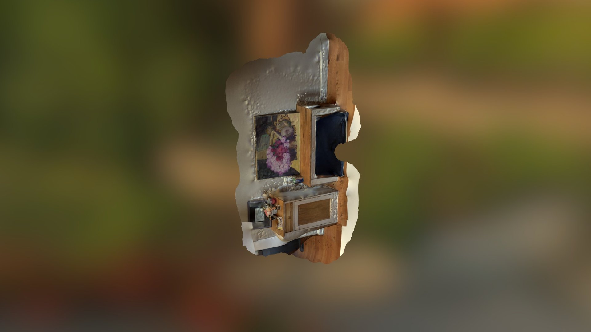 Wall and table