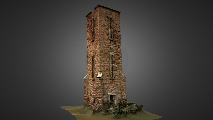 Luffness House Water Tower, Aberlady, Scotland 3D Model
