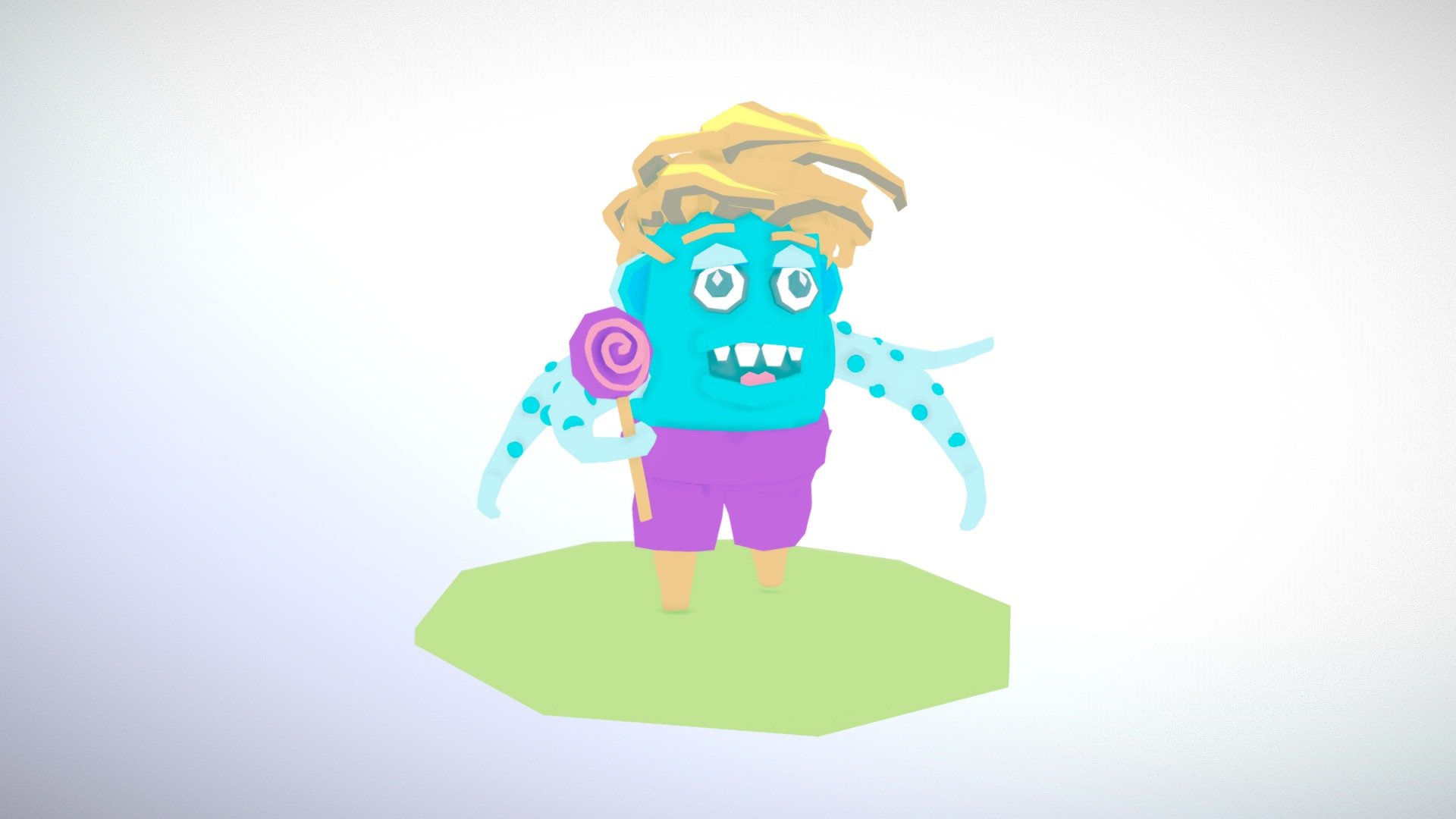Schmugg with a lollipop