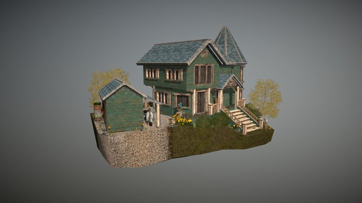 The Garden of Mrs Miller. 3D Model