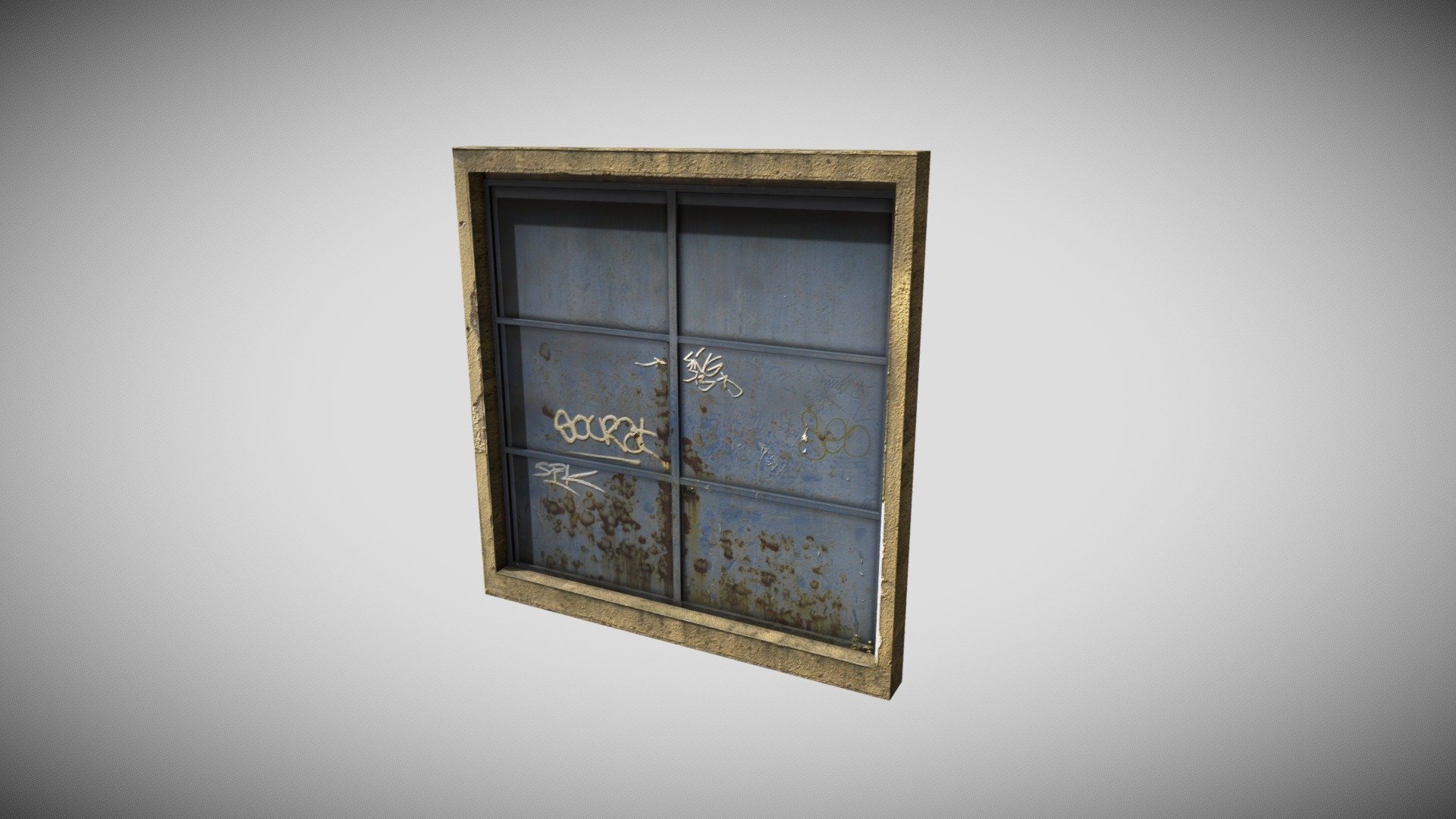 Metal Door - Download Free 3D model by Tyler Regnart (@tylertyler ...