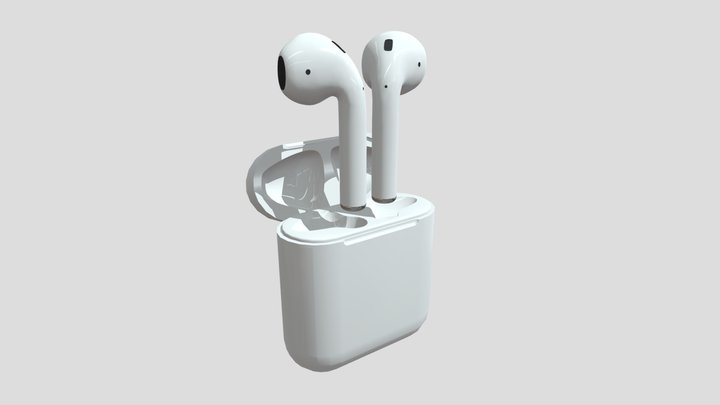 AirPods 2nd Generation 3D Model