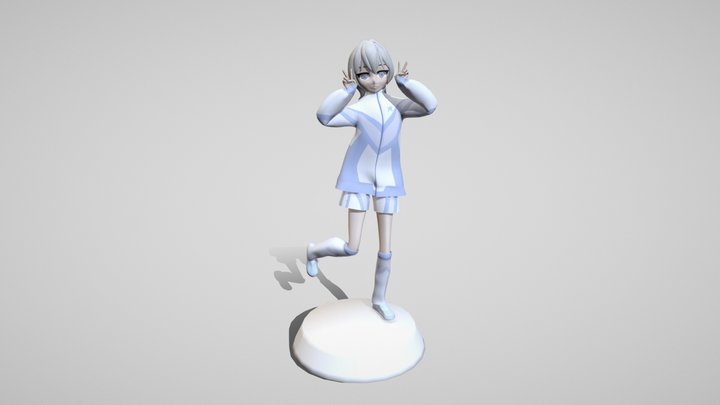 水色系統 3D Model