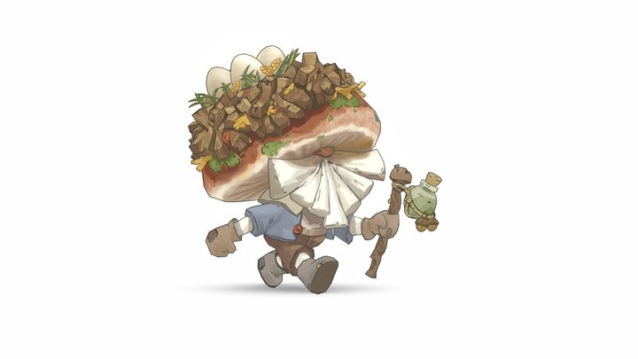 mushroom dude 3D Model