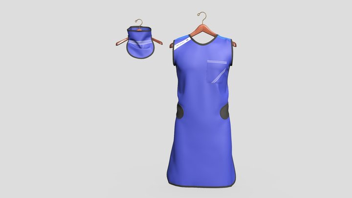 Waldent Dental Lead Apron & Thyroid ShieldCollar 3D Model