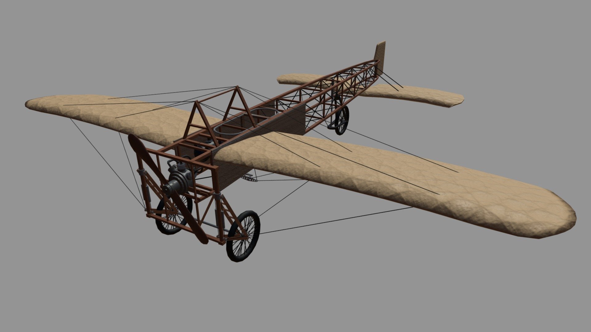 Bleriot XI - 3D model by mkbrunvoll [093f957] - Sketchfab