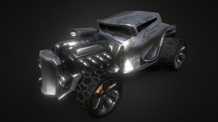 Backfire - Digital camo 3D Model