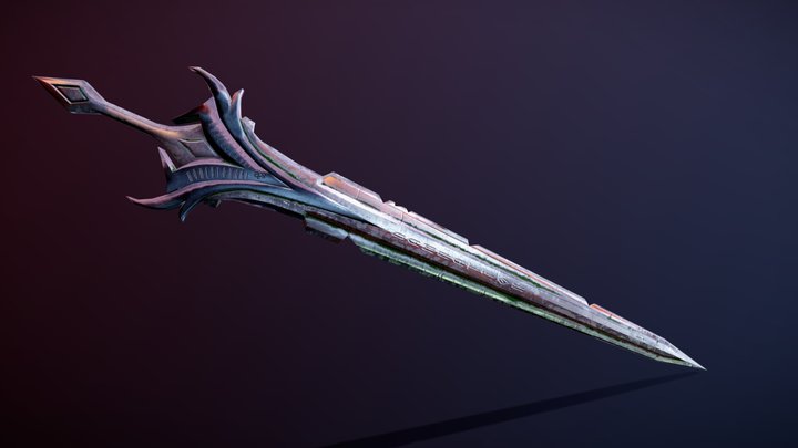 Fantasy sword. 3D Model