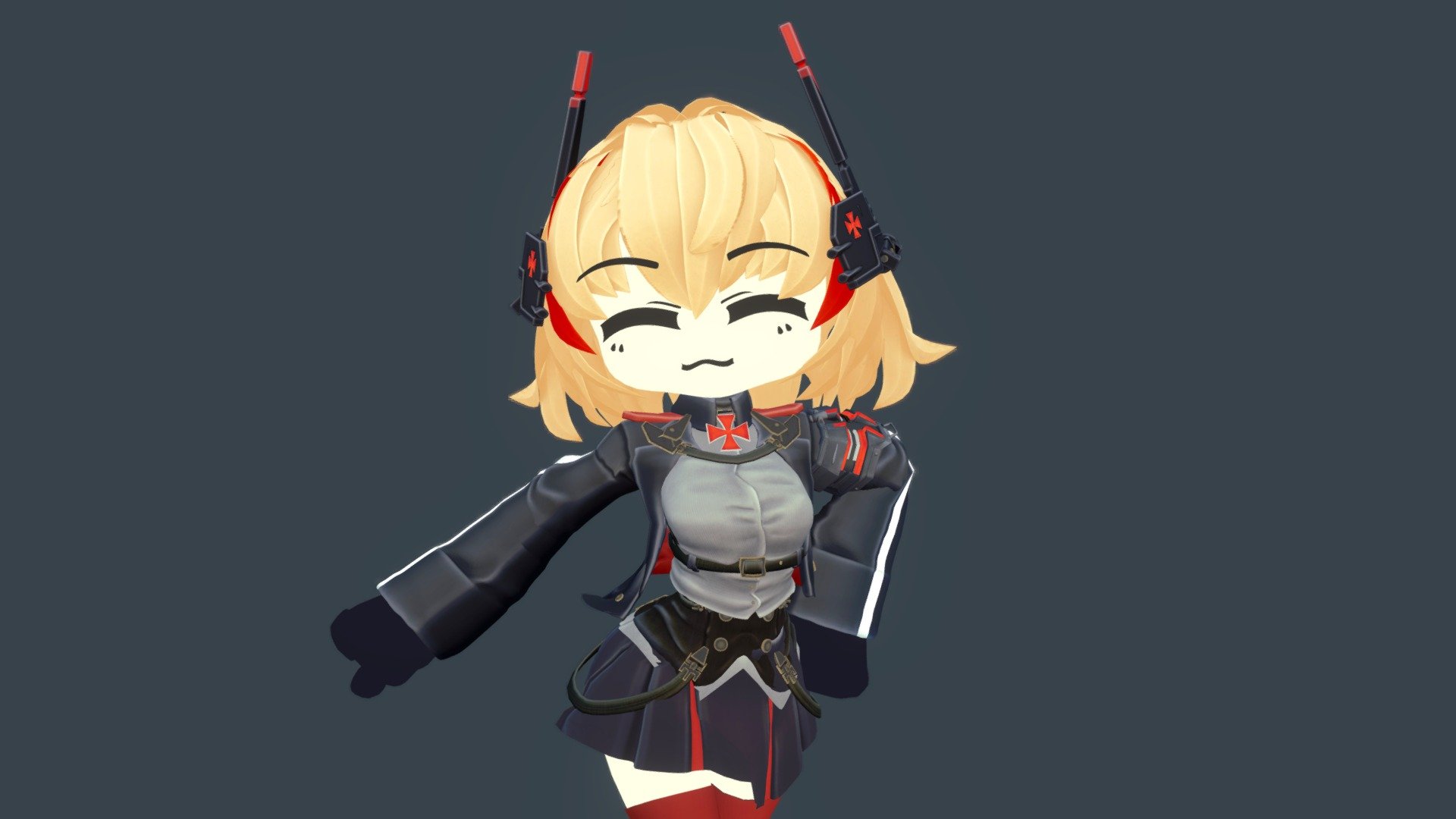 Azur Lane - Chibi Roon - 3D model by Pahot (@Dankuset) [0940f24]