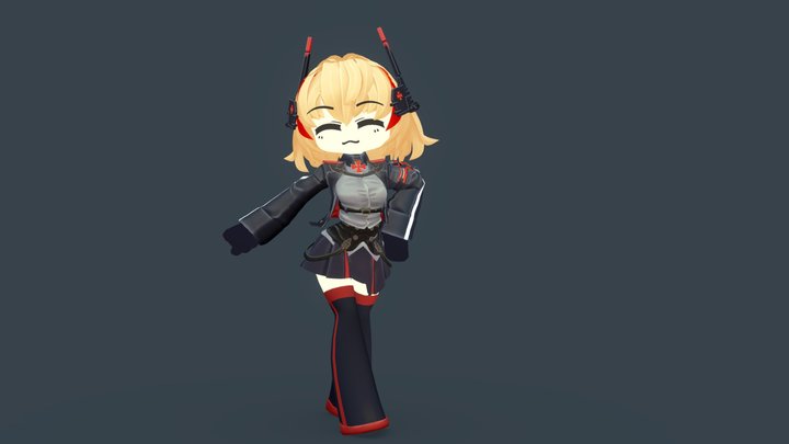 Azur Lane - Chibi Roon 3D Model
