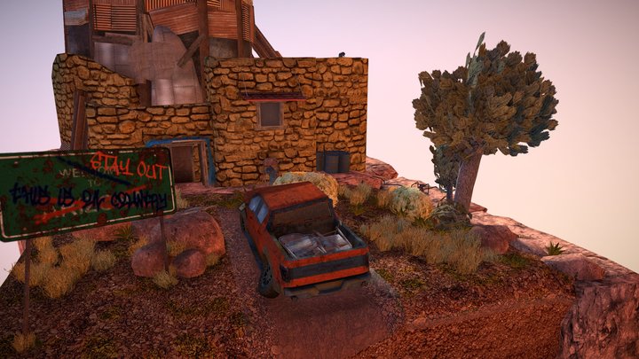 DAE Diorama - RUSTBORN 3D Model