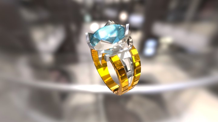 Кольцо Снежная Королева 3D Model