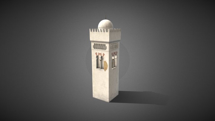 San Juan de los Caballeros. Alminar Siglo IX 3D Model