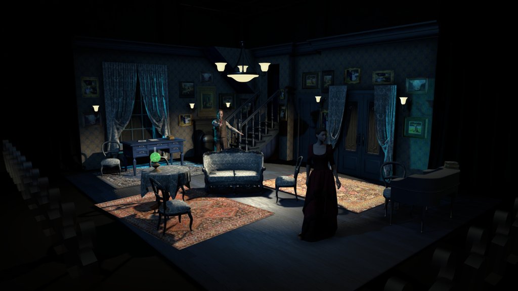 Scenic Model for Gaslight aka Angel Street