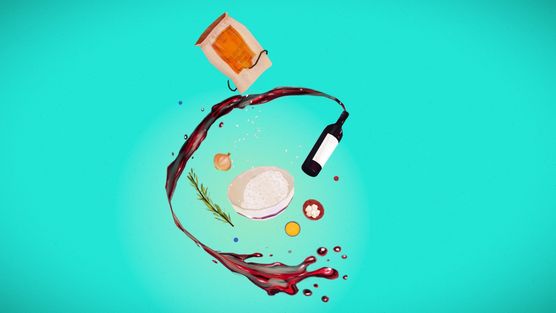 Ingredients for a good Risotto - 3D model by Lucille (@LucilleArt ...