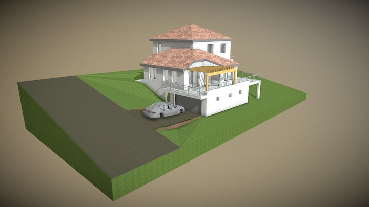 Maison à Montenach (Moselle - France) 3D Model