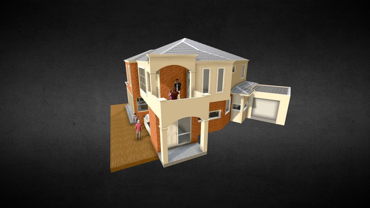 Double Story Dwelling 3D Model