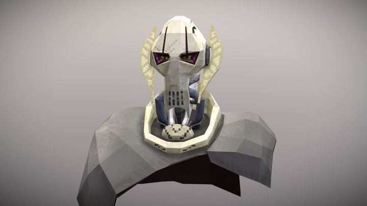Low-Poly General Grievous 3D Model