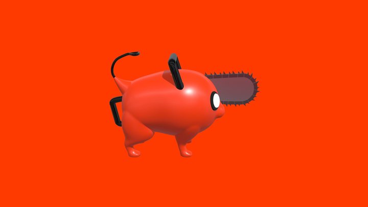 Pochita Toy 3D Model